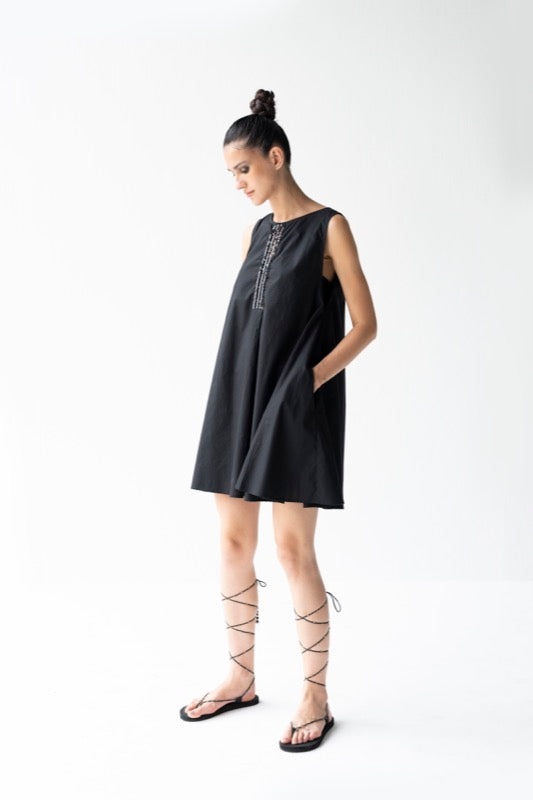 DAARZEL RETRO KNEE LENGTH DRESS