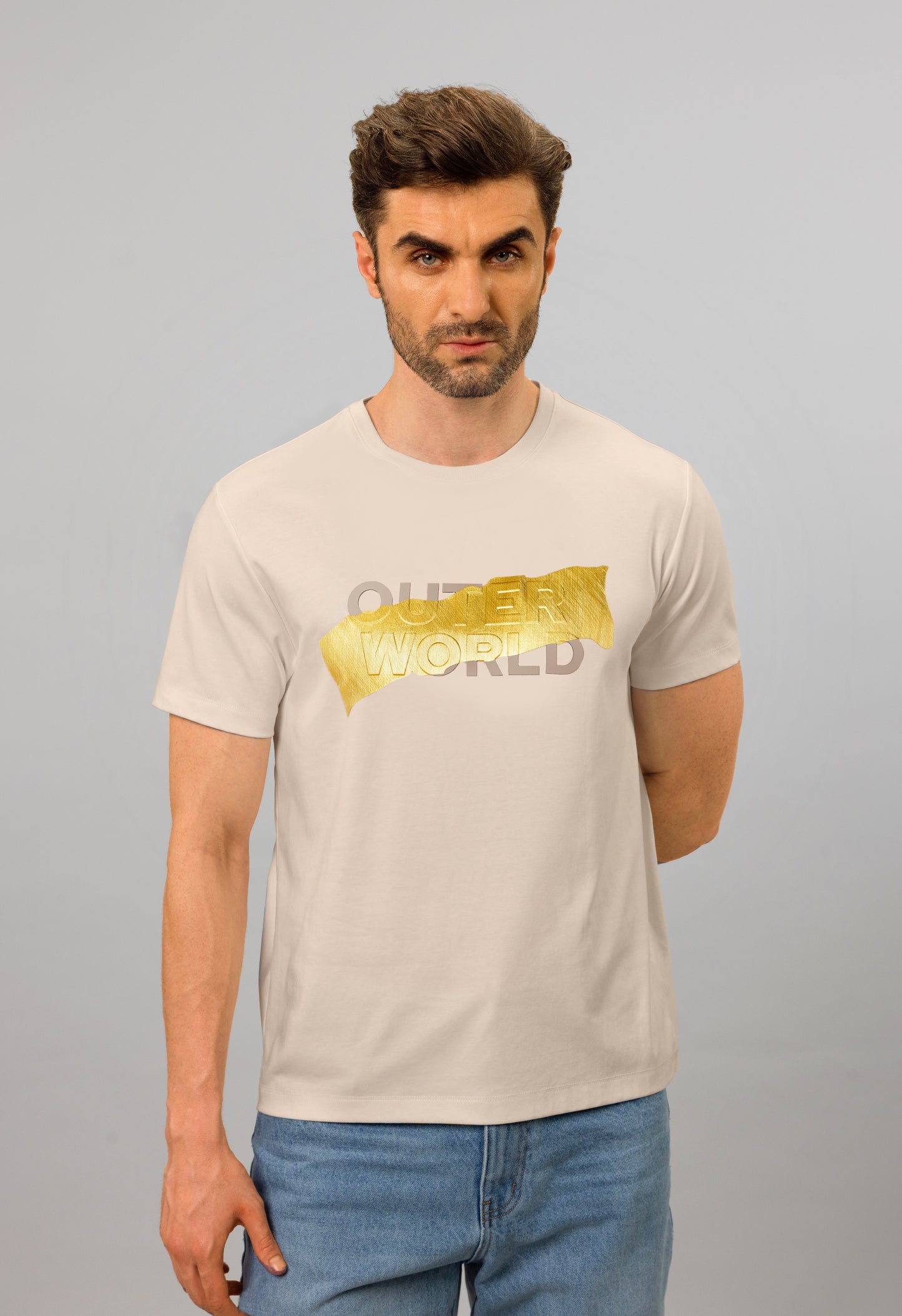 Aurora Gold Mens Luxury T-Shirt