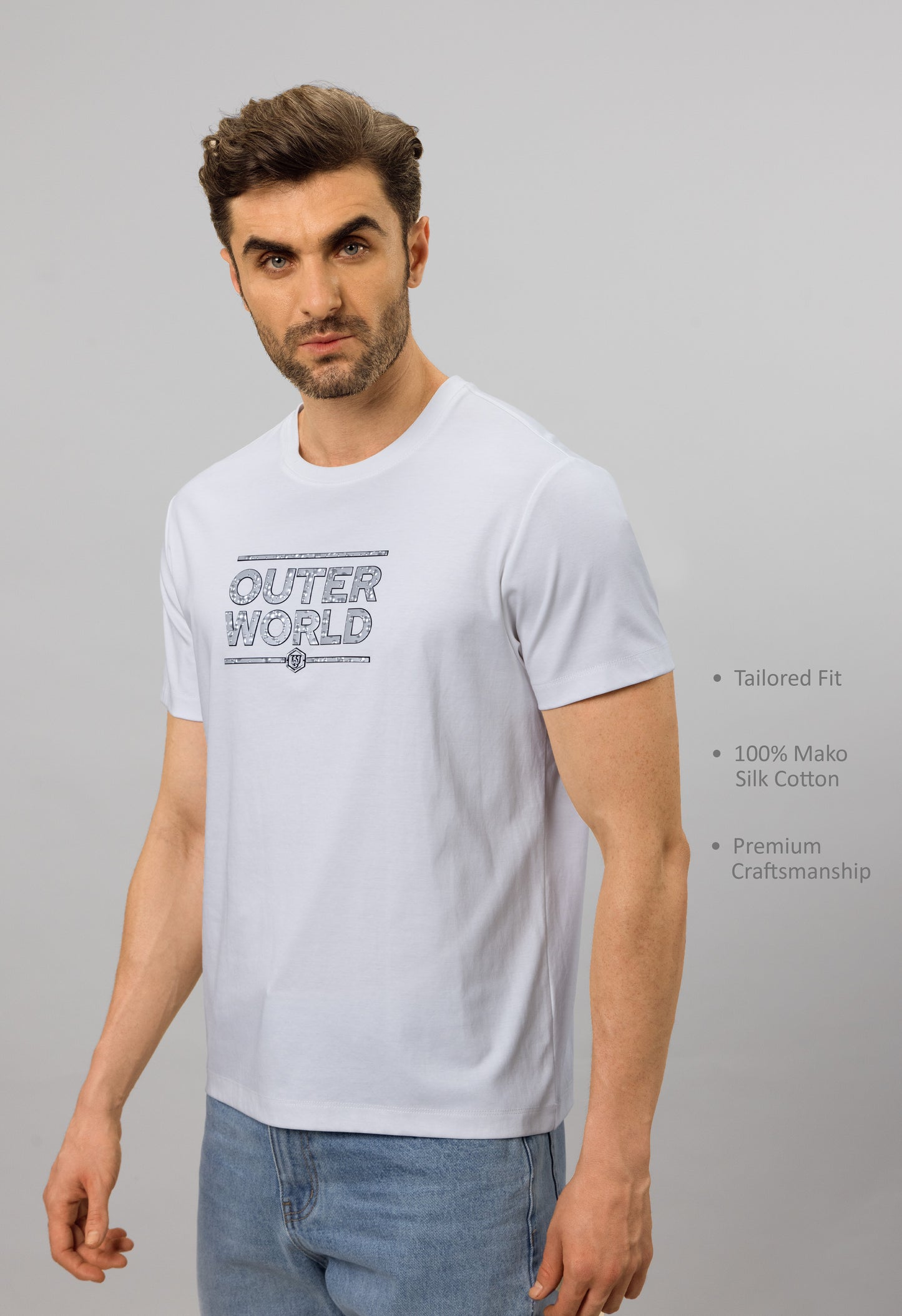 Silver Halo Mens Luxury T-Shirt