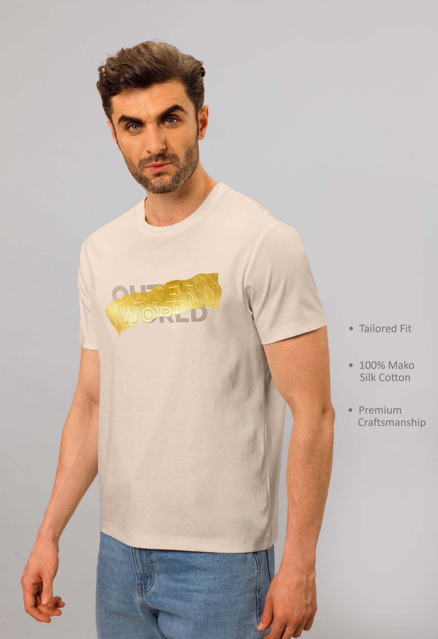 Aurora Gold Mens Luxury T-Shirt