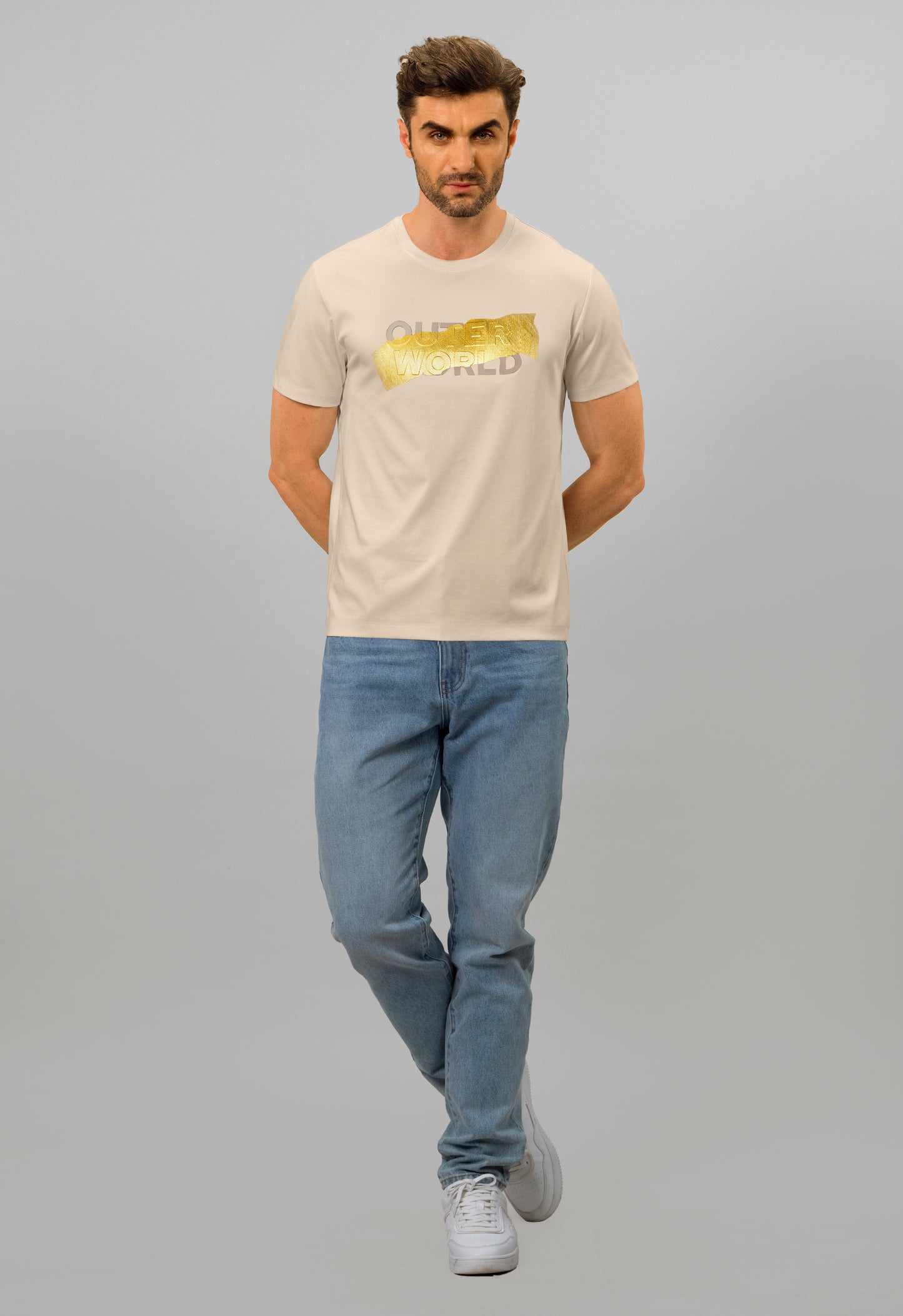 Aurora Gold Mens Luxury T-Shirt