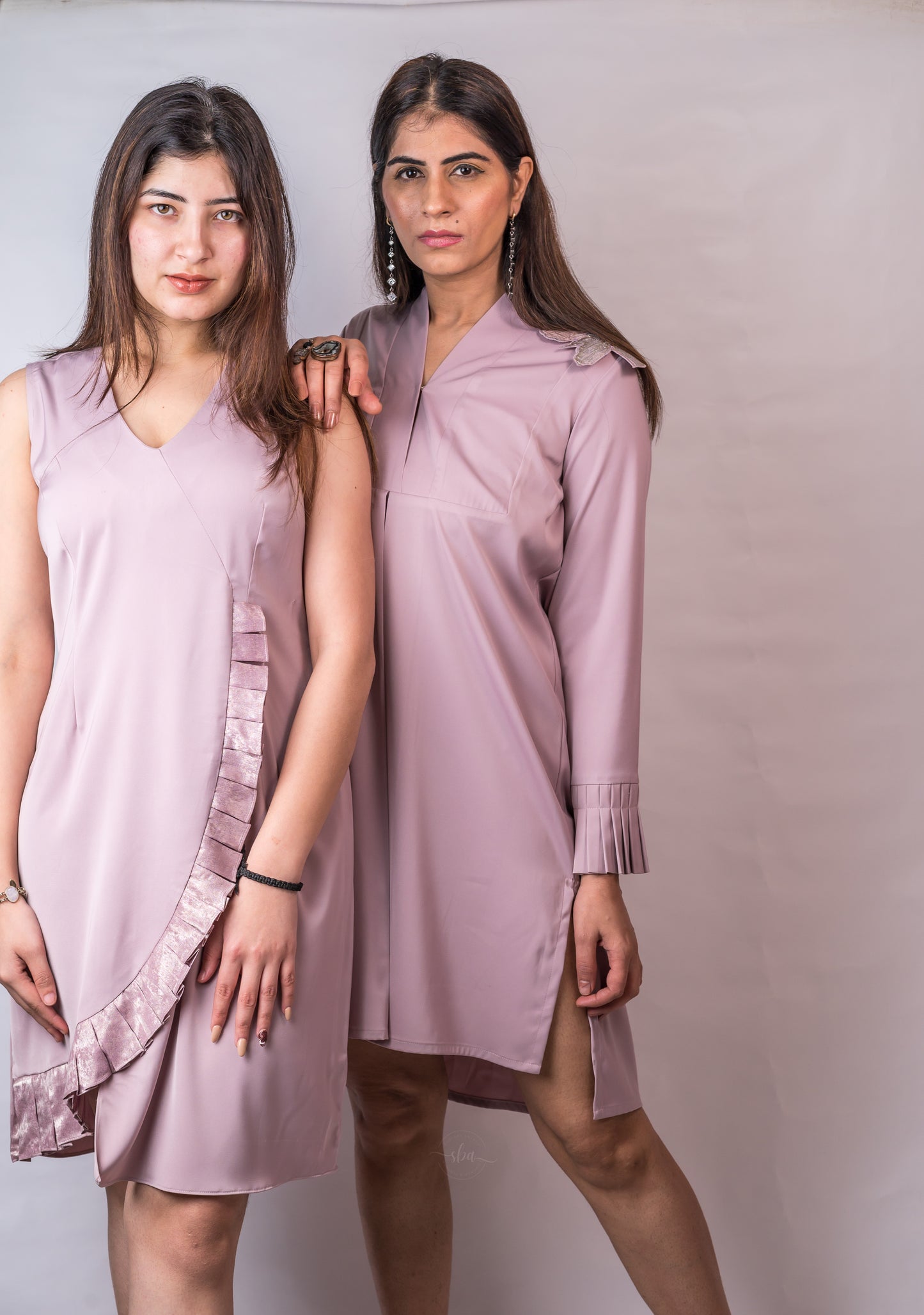 Istanbul dress- lavender pleated dress