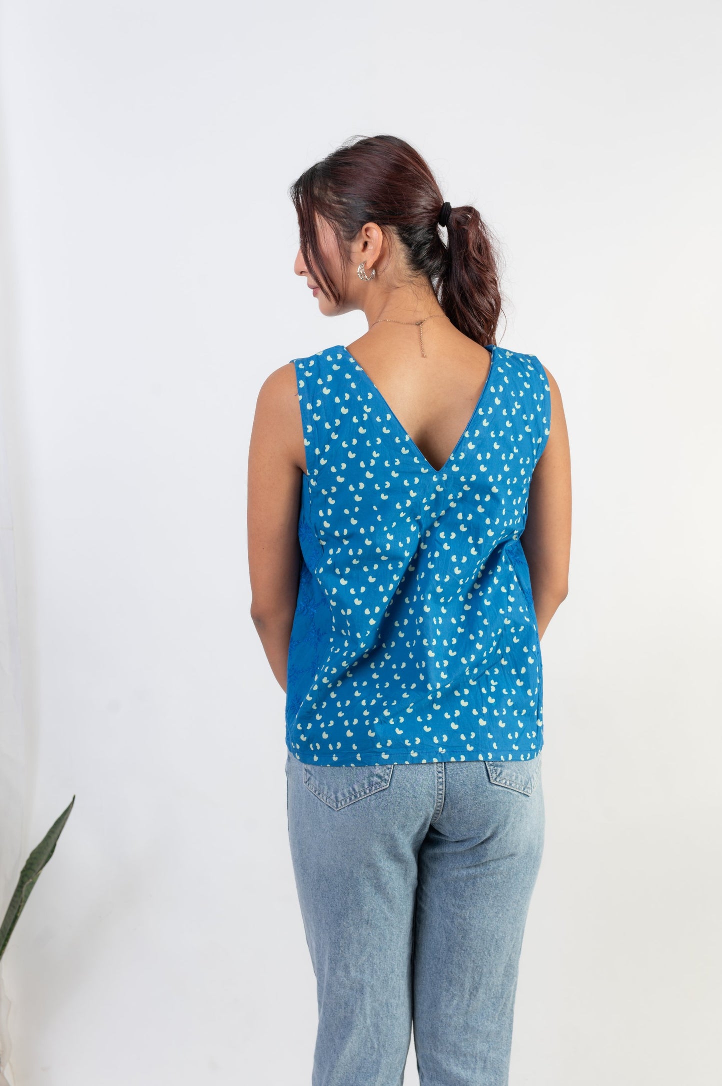 Iris Indigo Top