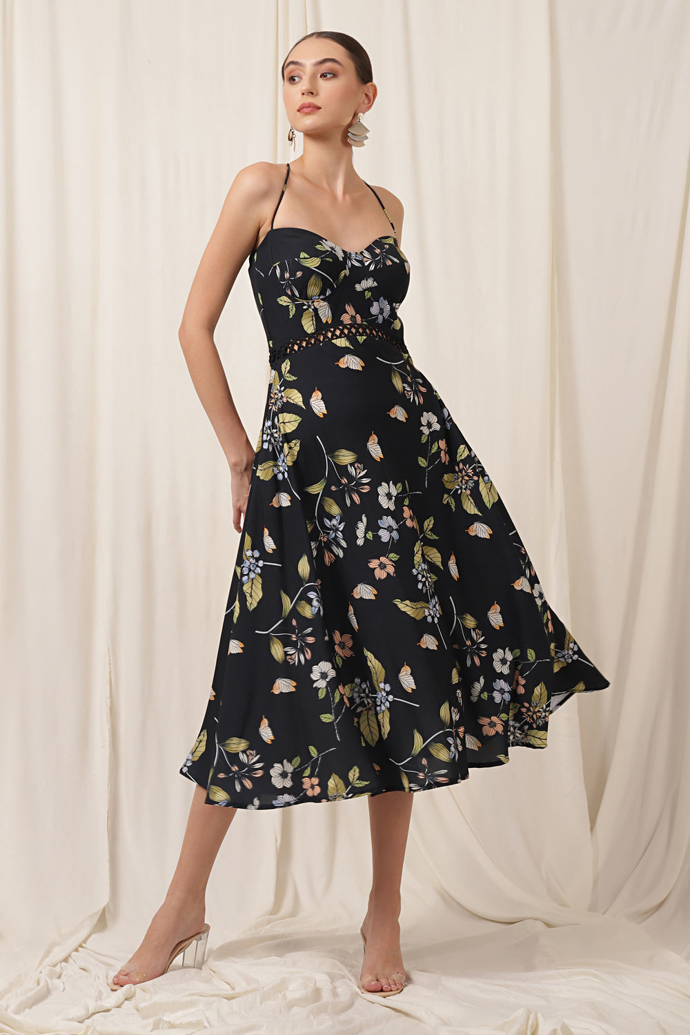 EVA DRESS FLORALLY FLOURISHED PARIS