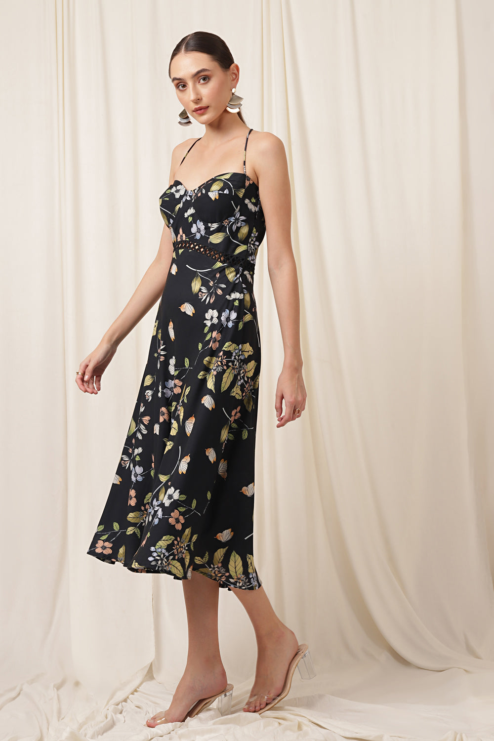 EVA DRESS FLORALLY FLOURISHED PARIS