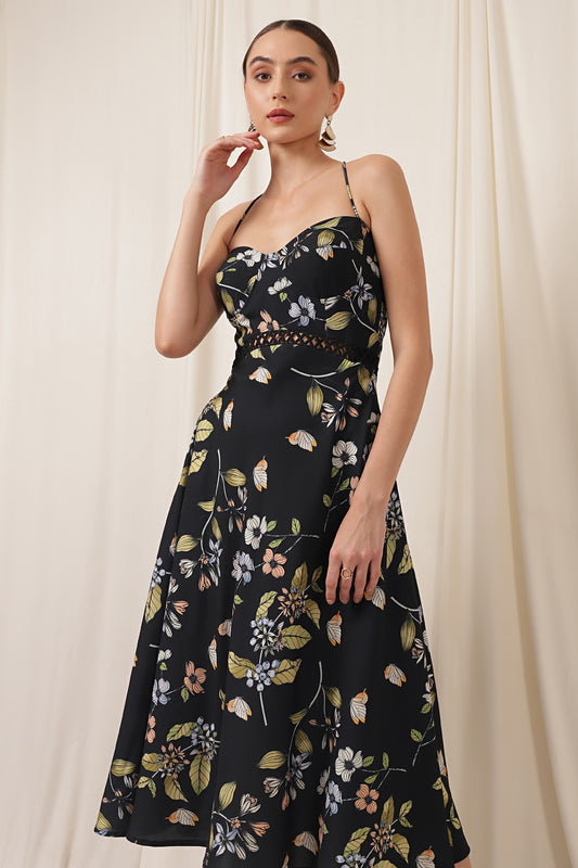 EVA DRESS FLORALLY FLOURISHED PARIS