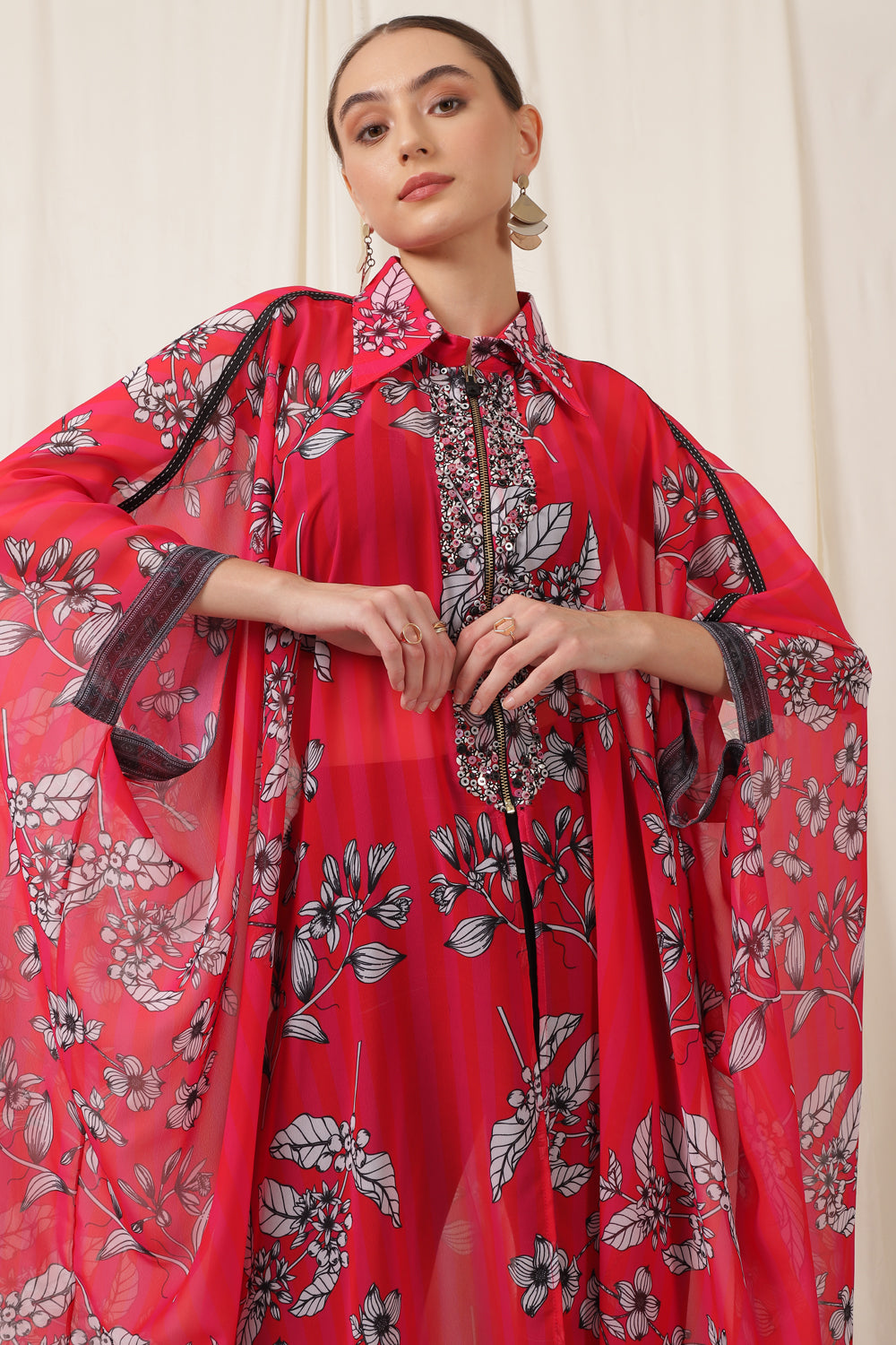 THE INDO - MOD KAFTAN EMBROIDERED