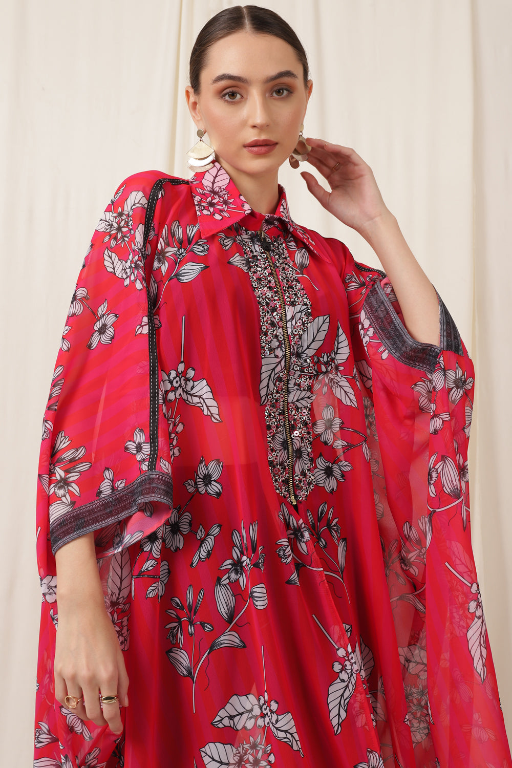 THE INDO - MOD KAFTAN EMBROIDERED