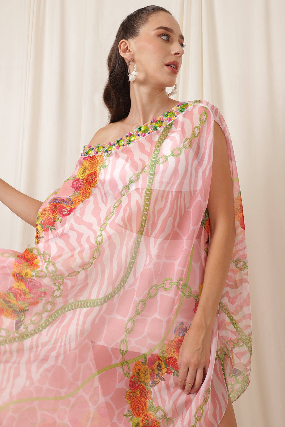 THE INDO - MOD KAFTAN EMBROIDERED