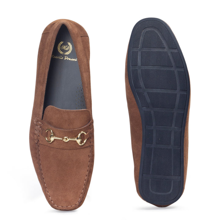 Tuscany Buckle Suede Loafers