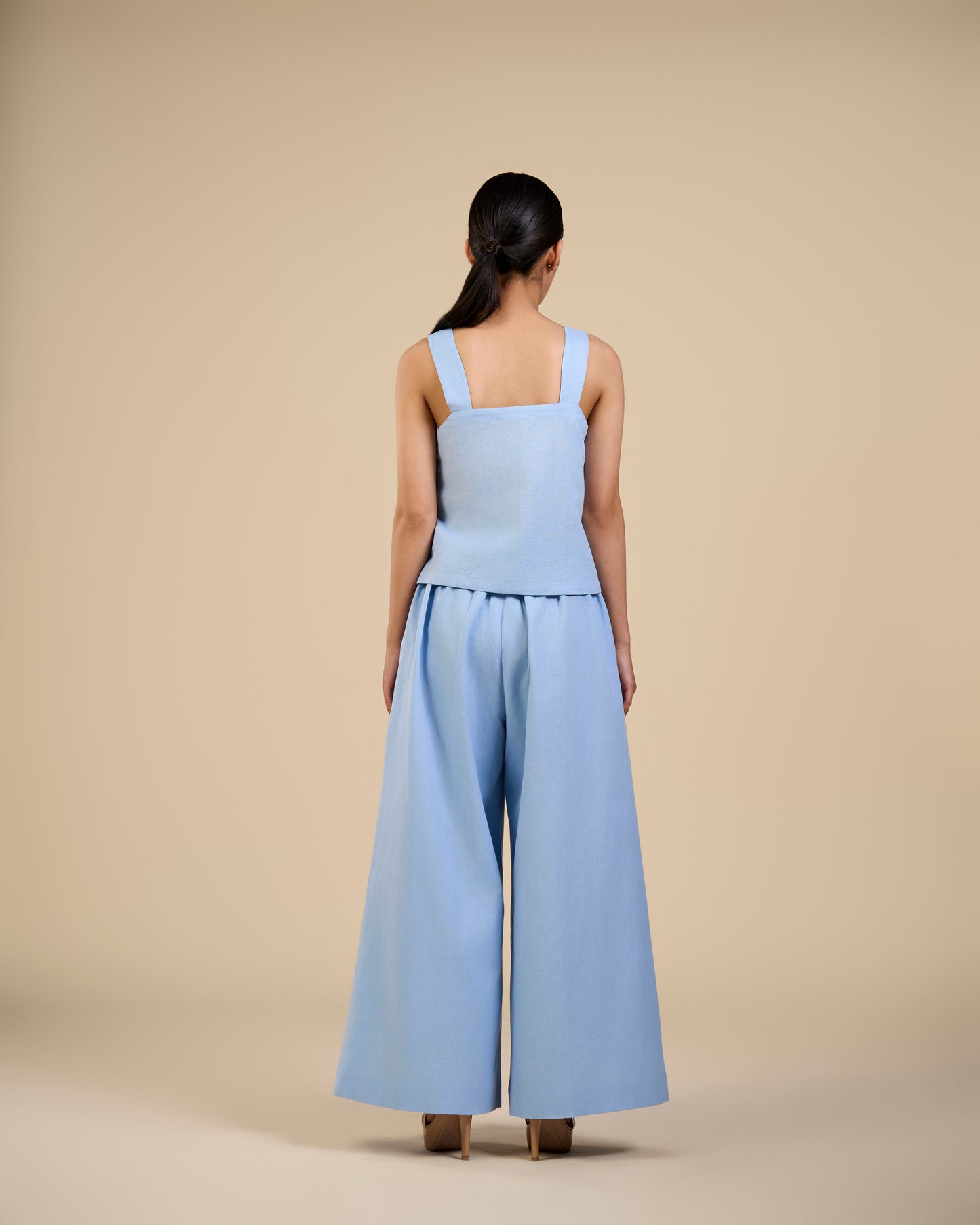 Blue Rose Flared Pants