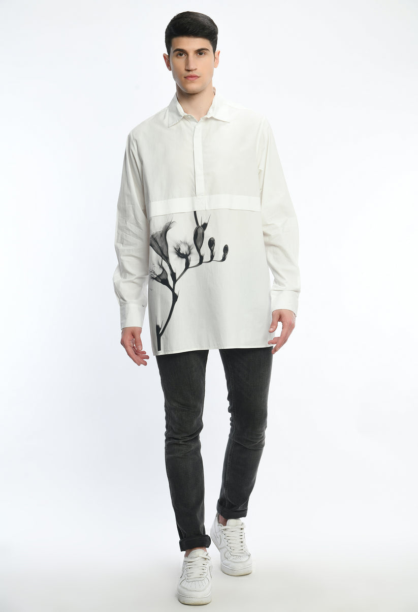 unisex cotton oversized shirt