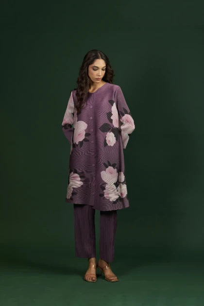 Mauve Flora Coord Set (2)