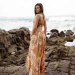 TYE DYE HALTER FULL LENGTH DRESS