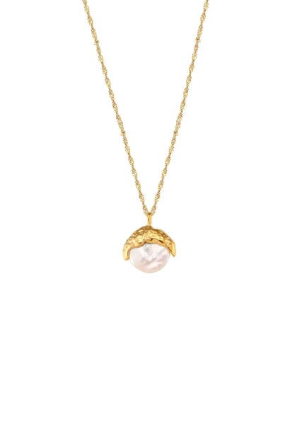 Gold Plated Classic Freshwater Pearl Necklace