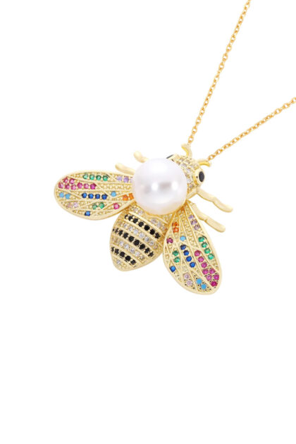 Gold Plated Bee  Necklace