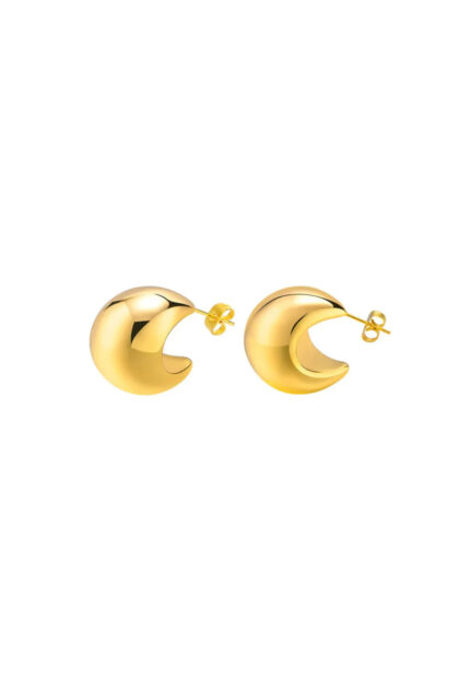 Gold Plated Chunky Stud Earrings